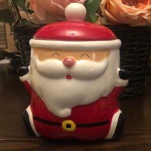 Santa cookie jar/canister new